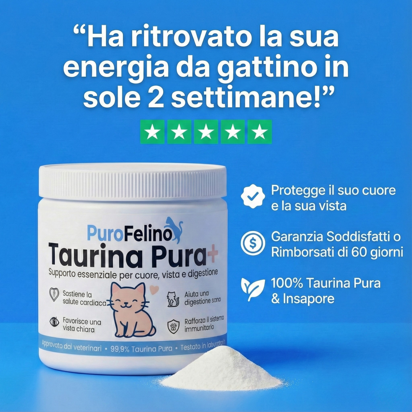 TaurinaPura+ - N. 1 raccomandato dai veterinari