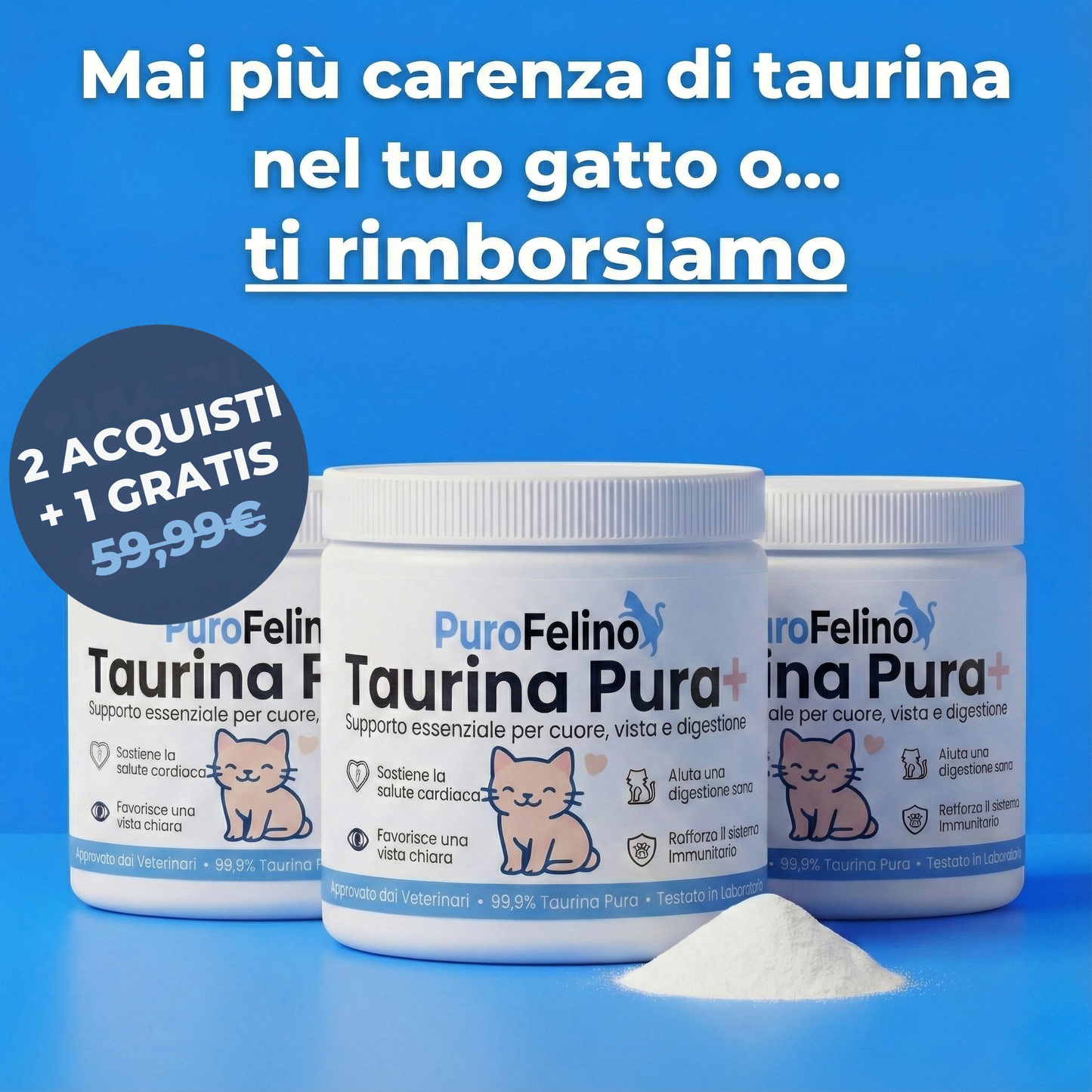 TaurinaPura+ - N. 1 raccomandato dai veterinari